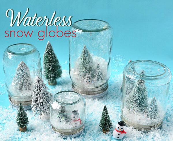 25 increibles  adornos de navidad hechos a mano - globos de nieve sin agua