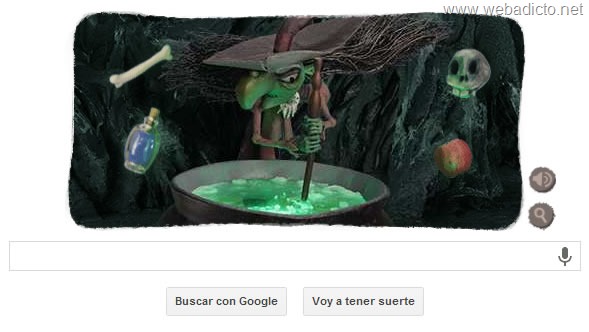 google doodle halloween 2013 caldero