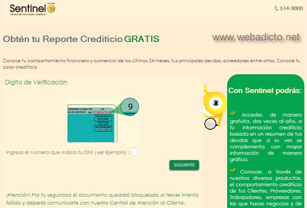 sentinel consulta gratis deudas por internet reporte crediticio 3