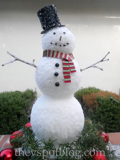 25 increibles  adornos de navidad hechos a mano - hombre de nieve cubierto de sal