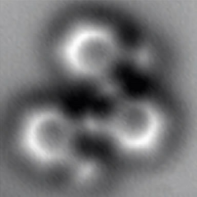 fotografia-molecula-formando-enlaces-atomicos